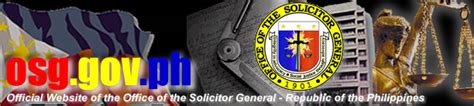 office of the solicitor general directory|Office of the Solicitor General of the Philippines .